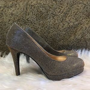 Fioni Night Sparkle Platform Pumps Heels 5.5